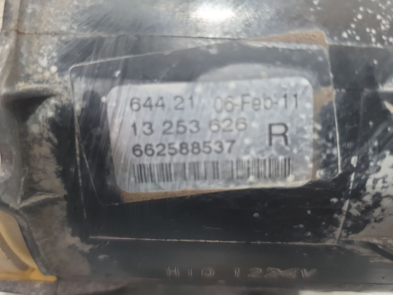 Recambio de faro antiniebla derecho para opel meriva b monospace (s10) 1.7 cdti (75) referencia OEM IAM 13253626  