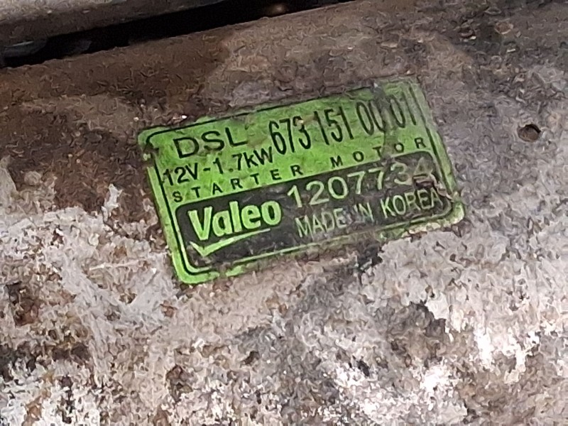 Recambio de motor arranque para ssangyong tivoli 1.6 xdi 160 referencia OEM IAM 6731510001 6731514001 