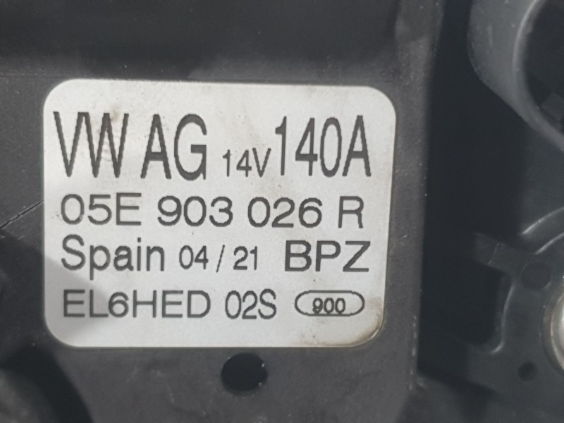 Recambio de alternador para volkswagen t-cross (c11, d31) 1.0 tsi referencia OEM IAM 05E903026R  