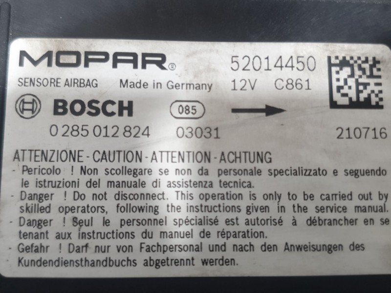 Recambio de airbag delantero izquierdo para fiat doblo cargo (263_) 1.3 d multijet (263wxu1a) referencia OEM IAM 7357141730  