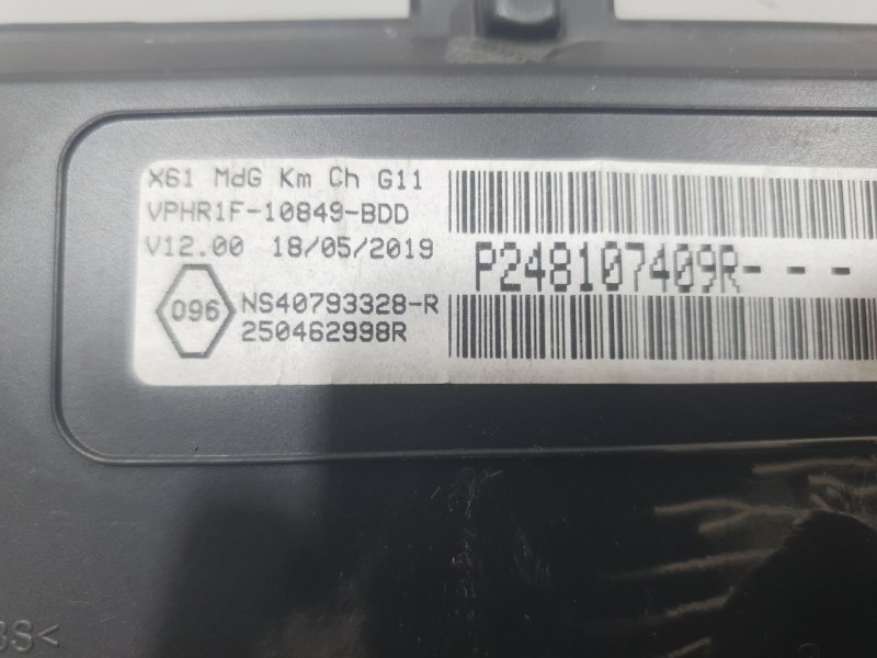Recambio de cuadro instrumentos para renault kangoo express (fw0/1_) 1.5 dci 90 (fw0g, fw05, fw08, fw11) referencia OEM IAM 2481