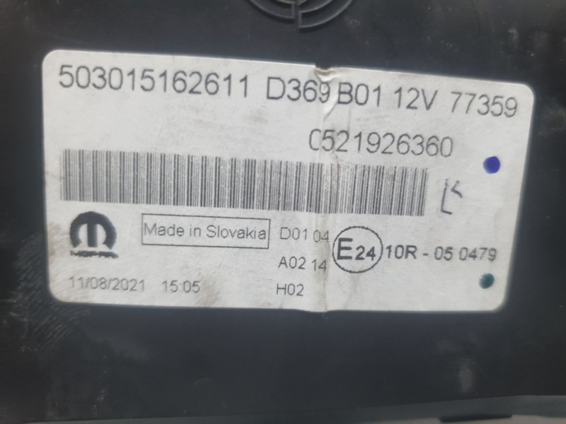 Recambio de cuadro instrumentos para fiat doblo cargo (263_) 1.3 d multijet (263wxu1a) referencia OEM IAM 521926360 503015162611