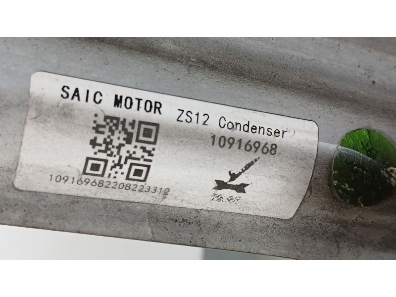 Recambio de condensador / radiador aire acondicionado para mg zs suv (azs1) 1.5 vti referencia OEM IAM 10916968 SAIC MOTOR 