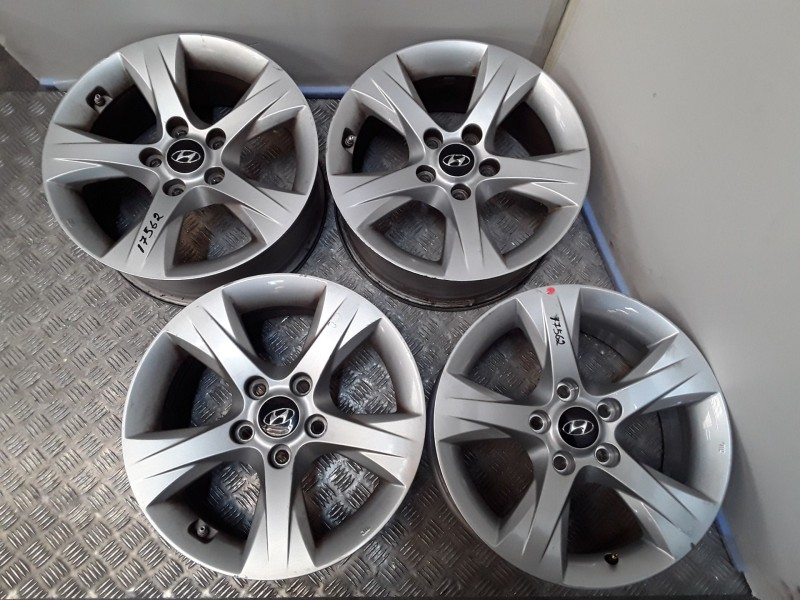 Recambio de juego llantas aluminio para hyundai i40 i (vf) 1.7 crdi referencia OEM IAM 7X16 5 TORN ET40  ALUMINIO