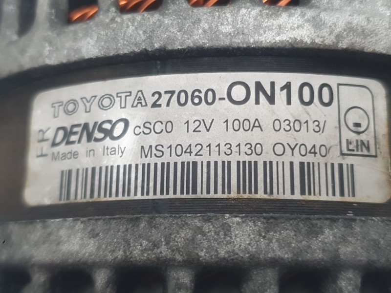 Recambio de alternador para toyota auris (_e18_) 1.4 d-4d (nde180_) referencia OEM IAM 270600N100 1042113130 DENSO