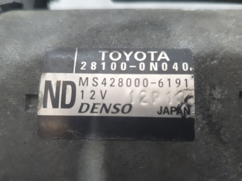 Recambio de motor arranque para toyota auris (_e18_) 1.4 d-4d (nde180_) referencia OEM IAM 281000N040 MS4280006191 DENSO