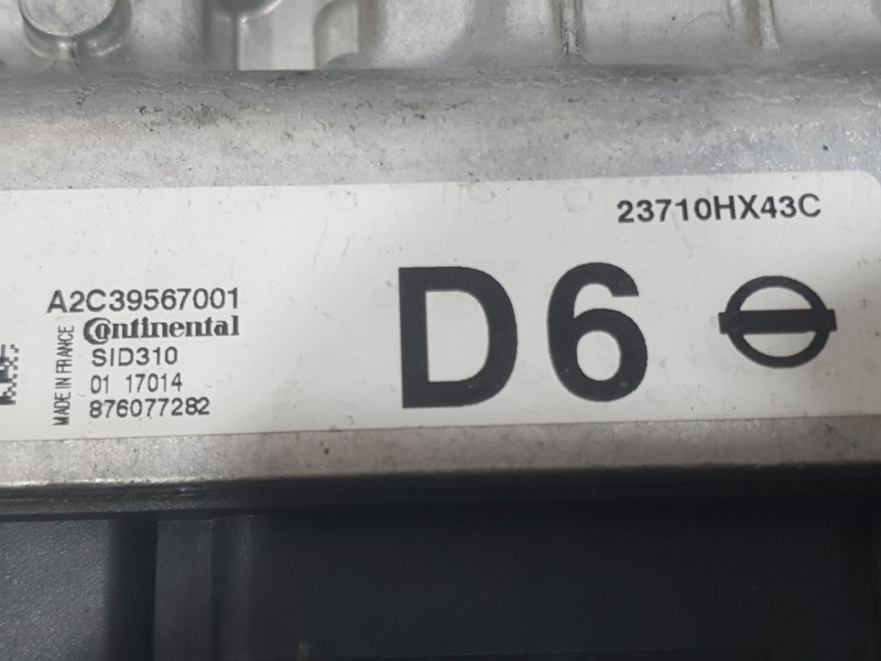 Recambio de centralita motor uce para nissan qashqai ii (j11, j11_) 1.5 dci referencia OEM IAM 23710HX43C A2C39567001 CONTINENTA