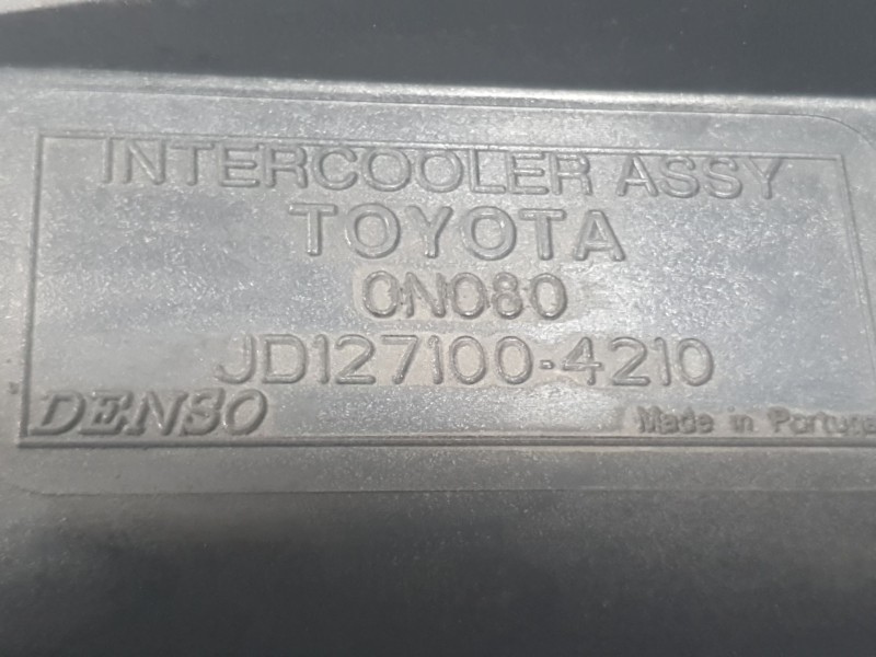 Recambio de intercooler para toyota auris (_e18_) 1.4 d-4d (nde180_) referencia OEM IAM JD1271004210 0N080 DENSO