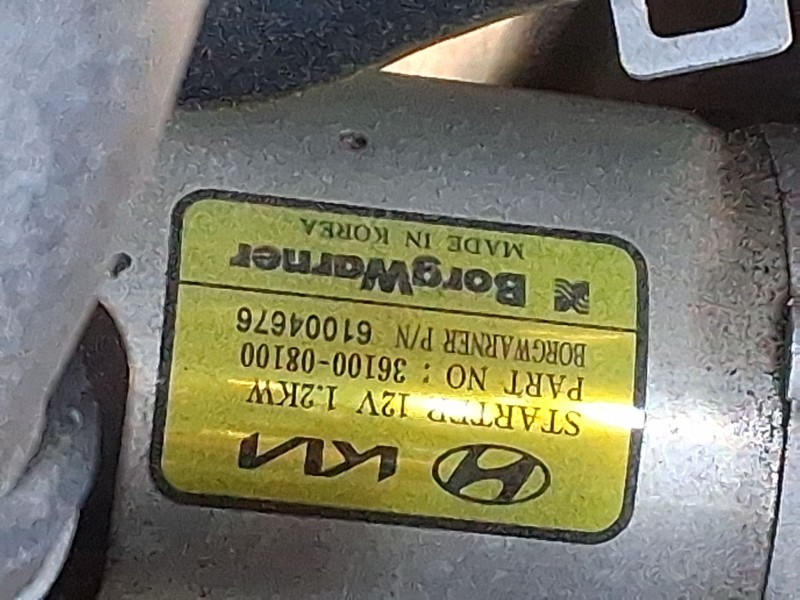 Recambio de motor arranque para hyundai i20 iii (bc3, bi3) 1.0 t-gdi referencia OEM IAM 3610008000  