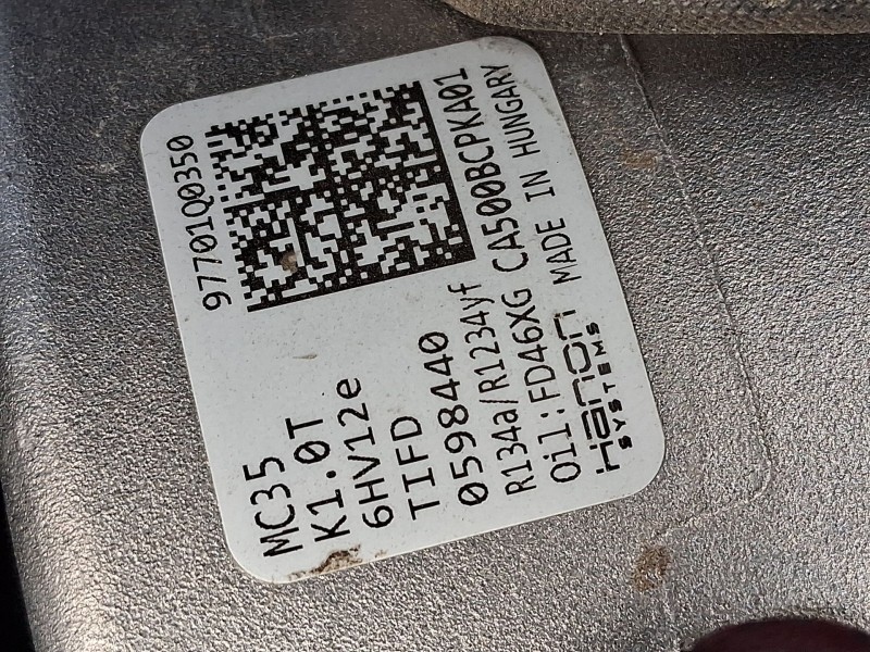 Recambio de compresor aire acondicionado para hyundai i20 iii (bc3, bi3) 1.0 t-gdi referencia OEM IAM 97701Q0300  