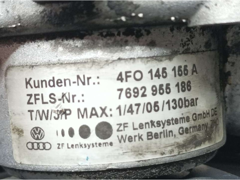 Recambio de bomba direccion para audi a6 berlina (4f2) 3.0 tdi quattro (165kw) referencia OEM IAM 4F0145155A 76929551786 ZF