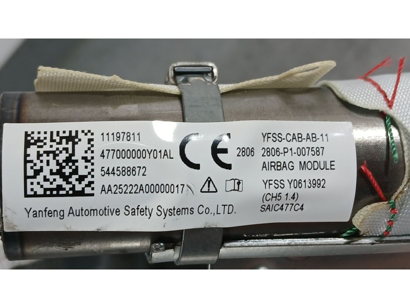 Recambio de airbag cortina delantero izquierdo para mg mg 3 (5lfp) mg3 1.5 referencia OEM IAM 11197811  544588672
