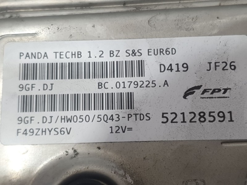 Recambio de centralita motor uce para fiat panda (312_, 319_) 1.2 (312pxa1a) referencia OEM IAM 52128591  