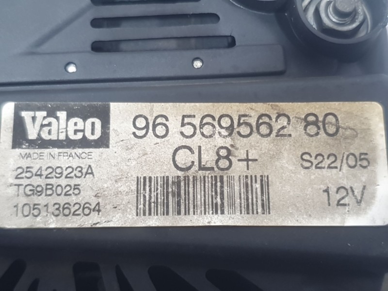 Recambio de alternador para peugeot 307 break (3e) 1.6 16v referencia OEM IAM 9656956280 2542923A VALEO