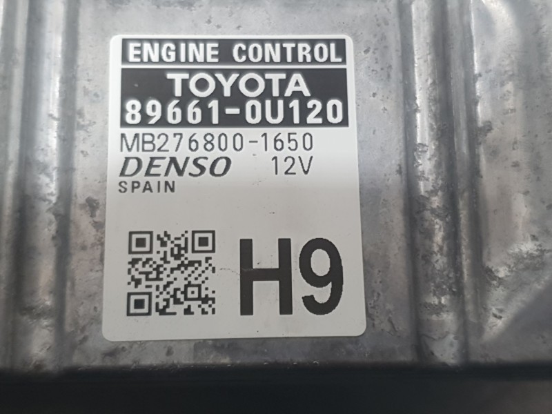 Recambio de centralita motor uce para toyota yaris (_p13_) 1.5 hybrid (nhp130_) referencia OEM IAM 896610U120 2768001650 DENSO