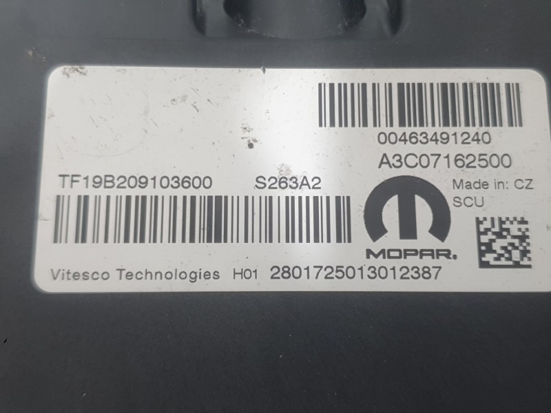 Recambio de modulo electronico para fiat doblo cargo (263_) 1.3 d multijet (263wxu1a) referencia OEM IAM S263A2 A3C07162500 MOPA