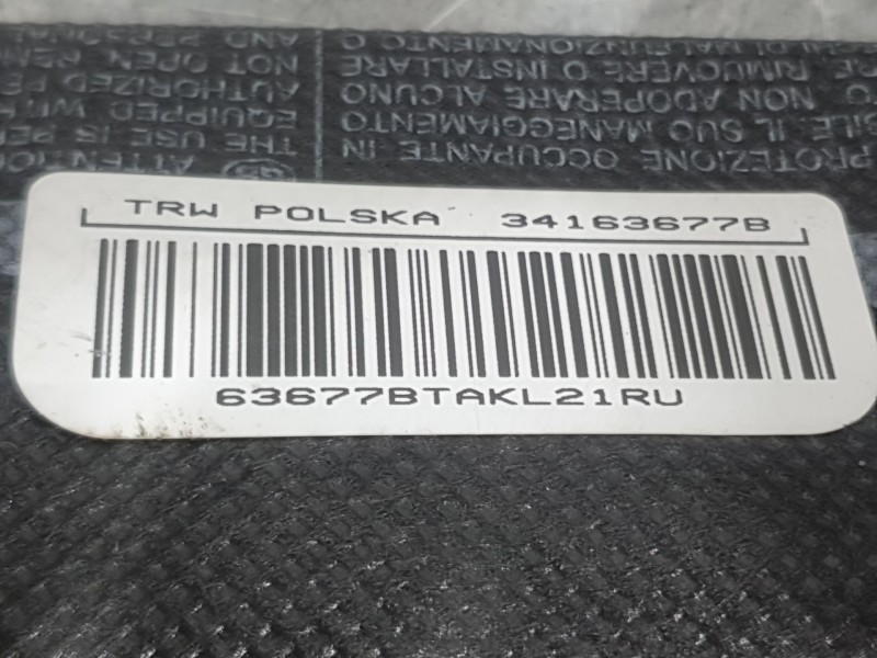 Recambio de airbag cortina delantero izquierdo para fiat panda (312_, 319_) 1.2 (312pxa1a) referencia OEM IAM 34163677B  