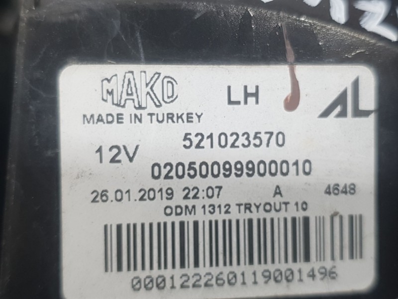 Recambio de piloto trasero izquierdo para fiat panda (312_, 319_) 1.2 (312pxa1a) referencia OEM IAM 521023570  