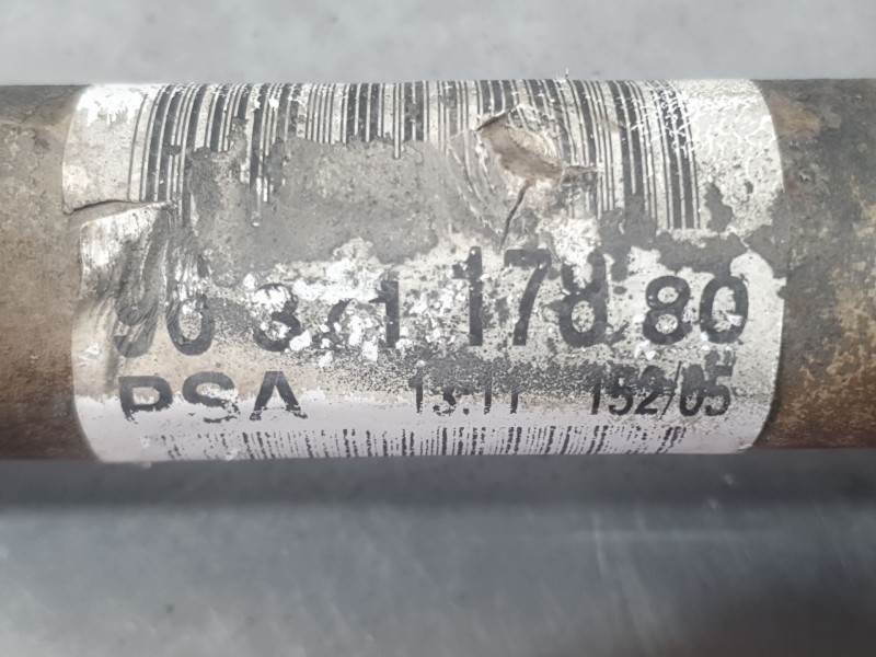 Recambio de transmision delantera derecha para peugeot 307 break (3e) 1.6 16v referencia OEM IAM 9637117880  