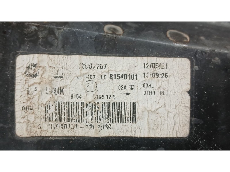 Recambio de faro izquierdo para fiat 500 c (312_) 1.2 (312cxa1a, 312axa1a) referencia OEM IAM 52007767 luz larga 81540101