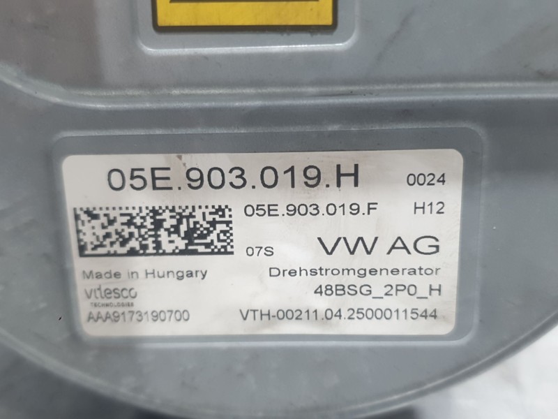 Recambio de alternador para skoda octavia iv (nx3, nn3, pv3) 1.5 tsi referencia OEM IAM 05E903019H  AAA9173190700