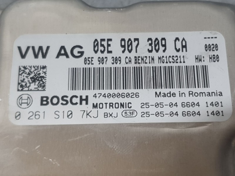 Recambio de centralita motor uce para skoda octavia iv (nx3, nn3, pv3) 1.5 tsi referencia OEM IAM 05E907309CA 0261S107KJ BOSCH