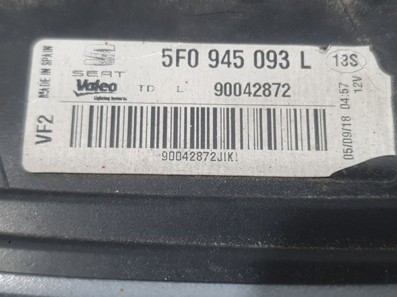 Recambio de piloto trasero izquierdo interior para seat leon st (5f8) 1.5 tsi referencia OEM IAM 5F0945093L 90042872 VALEO