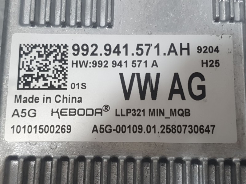 Recambio de centralita faro para skoda octavia iv (nx3, nn3, pv3) 1.5 tsi referencia OEM IAM 992941571AH DERECHA 