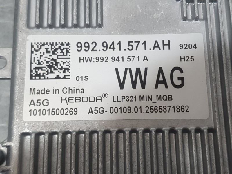 Recambio de centralita faro para skoda octavia iv (nx3, nn3, pv3) 1.5 tsi referencia OEM IAM 992941571AH IZQUIERDA 