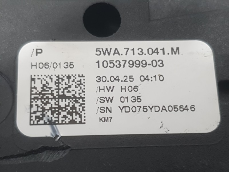 Recambio de palanca cambio para skoda octavia iv (nx3, nn3, pv3) 1.5 tsi referencia OEM IAM 5WA713041M AUTOMATICA 1053799903