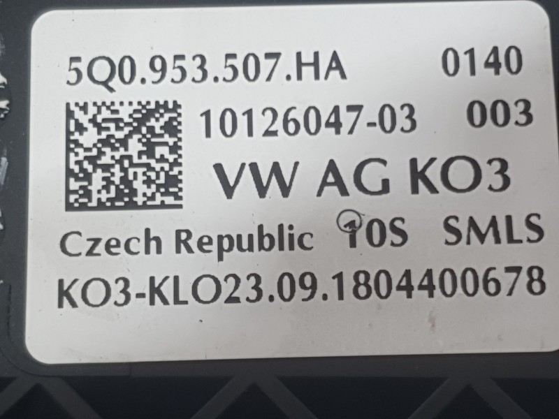 Recambio de mando luces y limpia para seat leon st (5f8) 1.5 tsi referencia OEM IAM 5Q0953507HA  