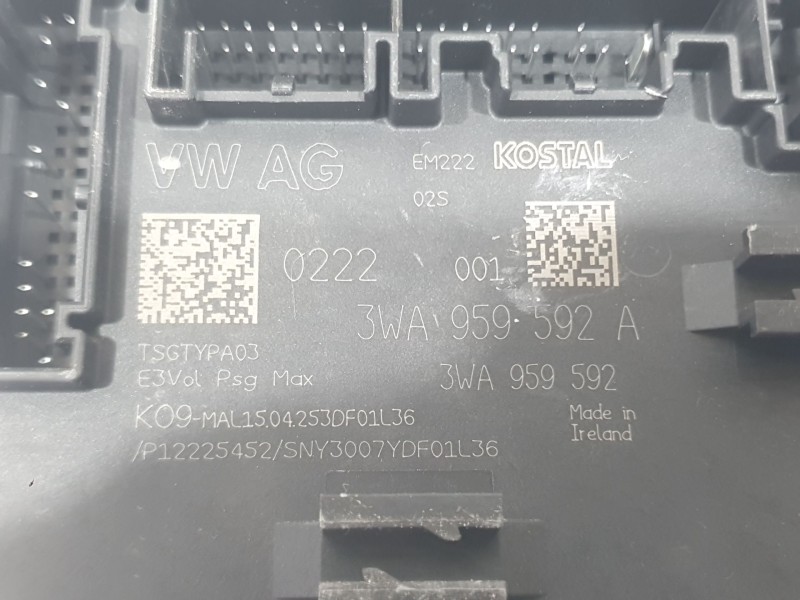Recambio de modulo electronico para skoda octavia iv (nx3, nn3, pv3) 1.5 tsi referencia OEM IAM 3WA959592A DELANTERO DERECHO 
