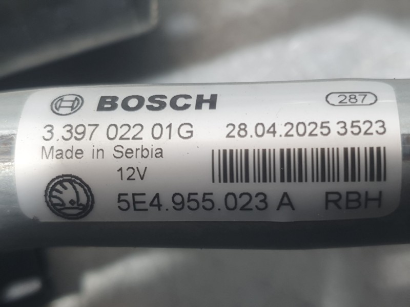 Recambio de motor limpia delantero para skoda octavia iv (nx3, nn3, pv3) 1.5 tsi referencia OEM IAM 5E4955023A 039702201G BOSCH