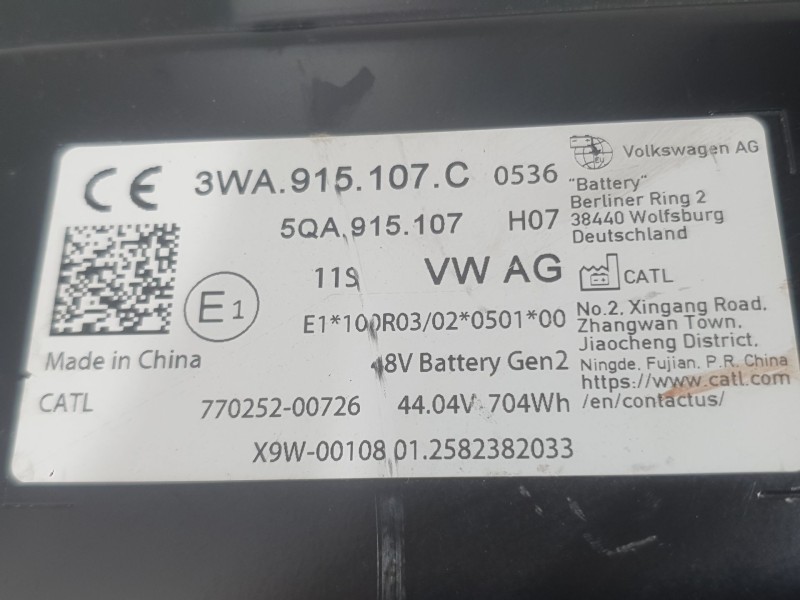 Recambio de bateria para skoda octavia iv (nx3, nn3, pv3) 1.5 tsi referencia OEM IAM 3WA915107C  