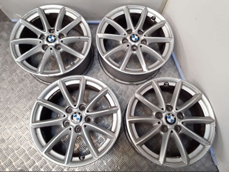 Recambio de juego llantas aluminio para bmw 2 active tourer (f45) 216 d referencia OEM IAM 7X16 5 TORN ET52 ROZADAS ALUMINIO