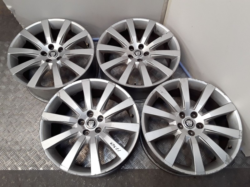 Recambio de juego llantas aluminio para jaguar xf i (x250) 2.7 d referencia OEM IAM 8.5X19 5 TORN ET 49 ROZADAS ALUMINIO