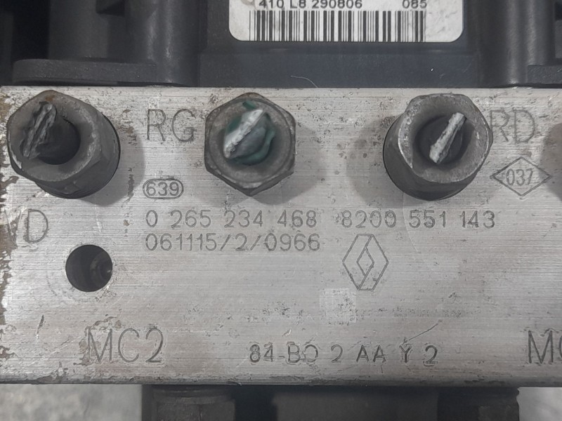 Recambio de abs para renault megane ii coupé-cabriolet (em0/1_) 1.6 16v referencia OEM IAM 8200551143 0265234468 BOSCH
