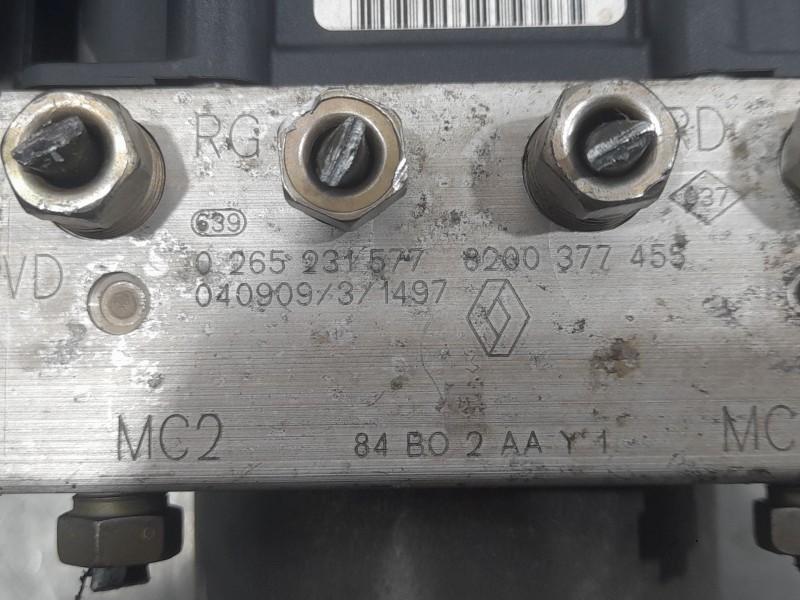 Recambio de abs para renault megane ii sedán (lm0/1_) 1.4 referencia OEM IAM 7701067598200377455 0265231577 BOSCH