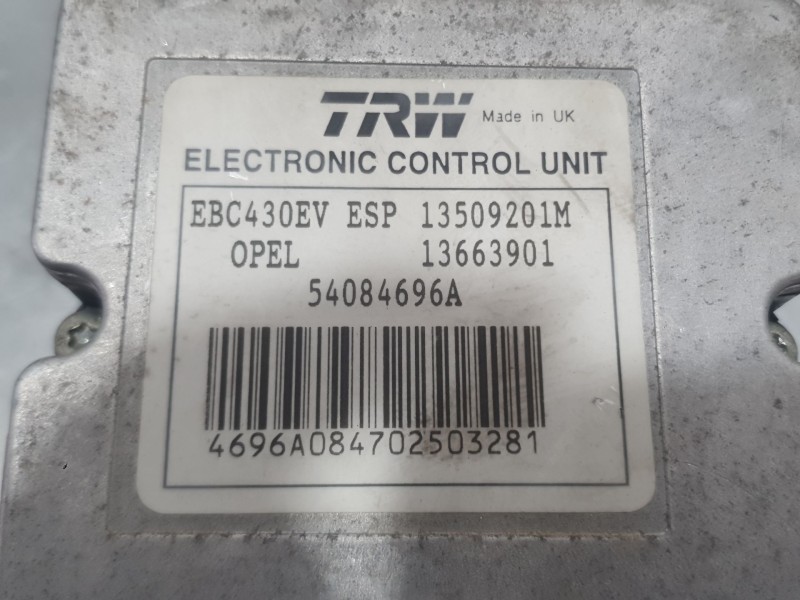 Recambio de abs para opel vectra c gts (z02) 2.0 16v turbo (f68) referencia OEM IAM 54084696A 13663901 TRW