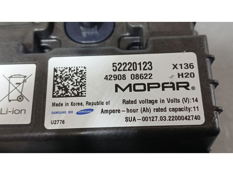 Recambio de bateria para fiat 500 (312_) 1.0 mild hybrid (312.ayd1b) referencia OEM IAM   