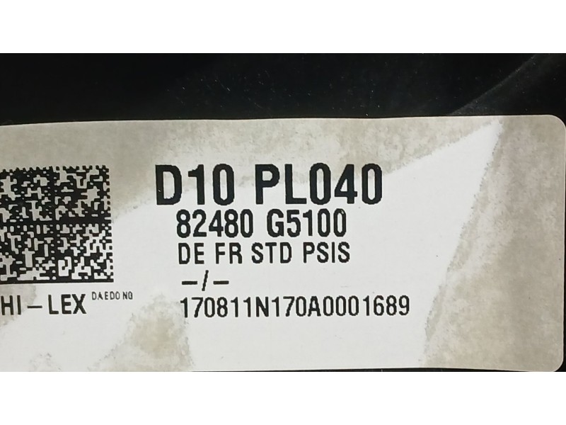 Recambio de elevalunas delantero derecho para kia niro i (de) 1.6 gdi hybrid referencia OEM IAM 82480G5100 2 PINS 