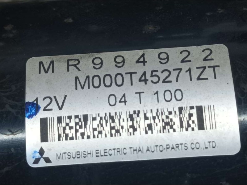 Recambio de motor arranque para mitsubishi colt berlina 5 (z30a) 1.1 inform (d) referencia OEM IAM MR994922 M000T45271ZT MITSUBI