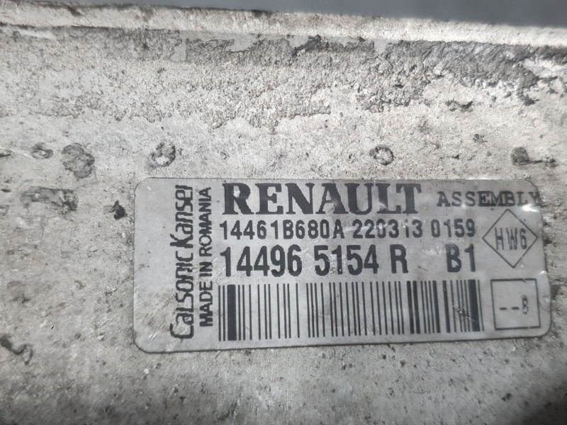 Recambio de intercooler para dacia lodgy (js_) 1.5 dci referencia OEM IAM 144965154R  