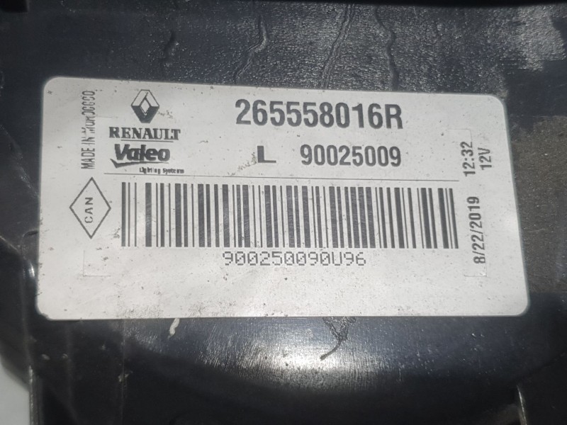 Recambio de piloto trasero izquierdo para dacia lodgy (js_) 1.5 dci referencia OEM IAM 265558016R 90025009 VALEO