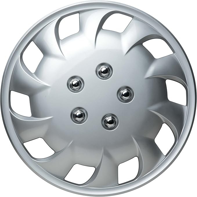 4 Tapacubos O Centro De Rueda Universales De Aleación Con Logo Negro, 60 Mm Y 56 Mm – Ajuste Universal