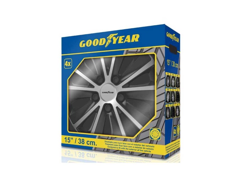 Recambio de juego tapacubos para universal accesorio - referencia OEM IAM BICOLOR 15´´ GOODYEAR MONACO BICOLOR 15´´
