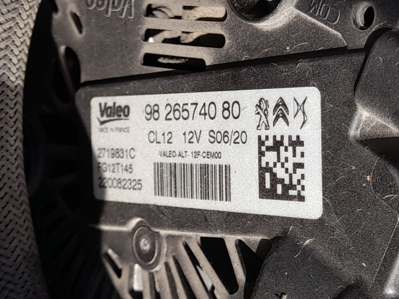 Recambio de alternador para opel corsa f (p2jo) 1.2 (68) referencia OEM IAM 1686437380 9809391880 