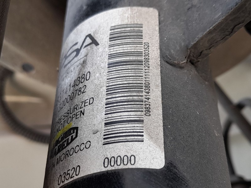 Recambio de amortiguador delantero derecho para opel corsa f (p2jo) 1.2 (68) referencia OEM IAM 9864565880  