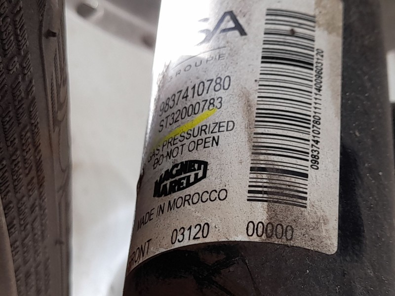 Recambio de amortiguador delantero izquierdo para opel corsa f (p2jo) 1.2 (68) referencia OEM IAM 9864566580  