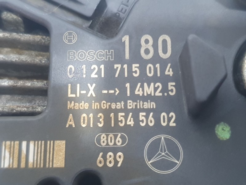 Recambio de alternador para mercedes-benz clase e (w211) e 280 (211.054) referencia OEM IAM A0131545602 0121715014 BOSCH